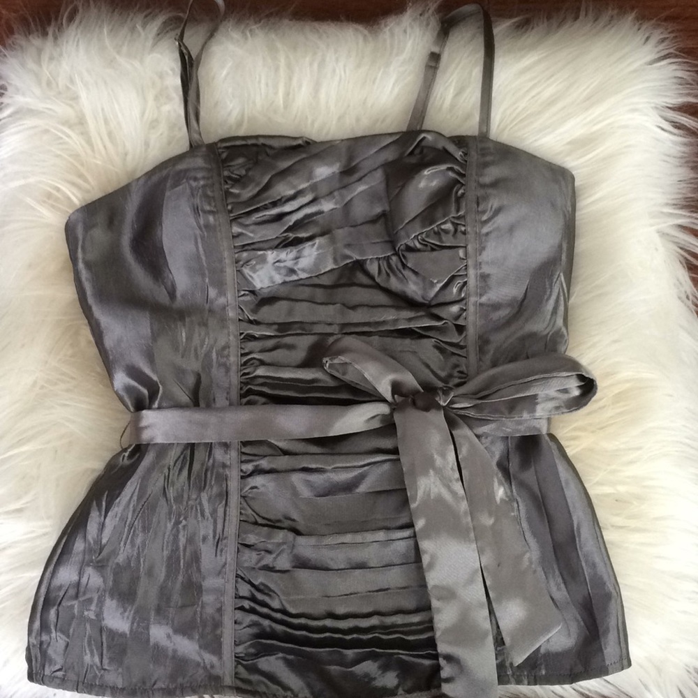 Silver dress top